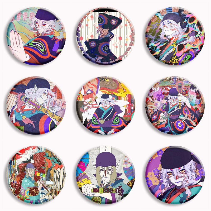 Badminton Meme - Mononoke Anime Soft Button Pin Kusuriuri