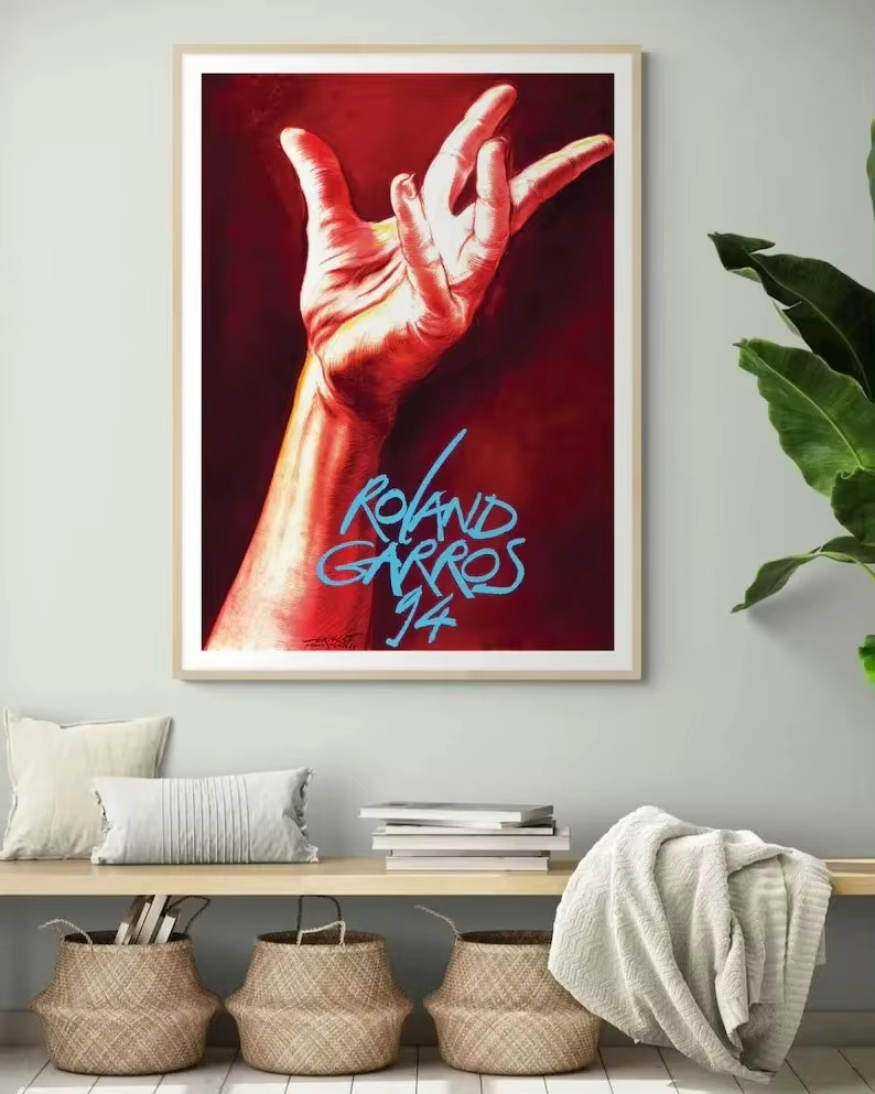 Badminton Quotes - Roland-Garros Tennis Poster Idea Contemporary Wall