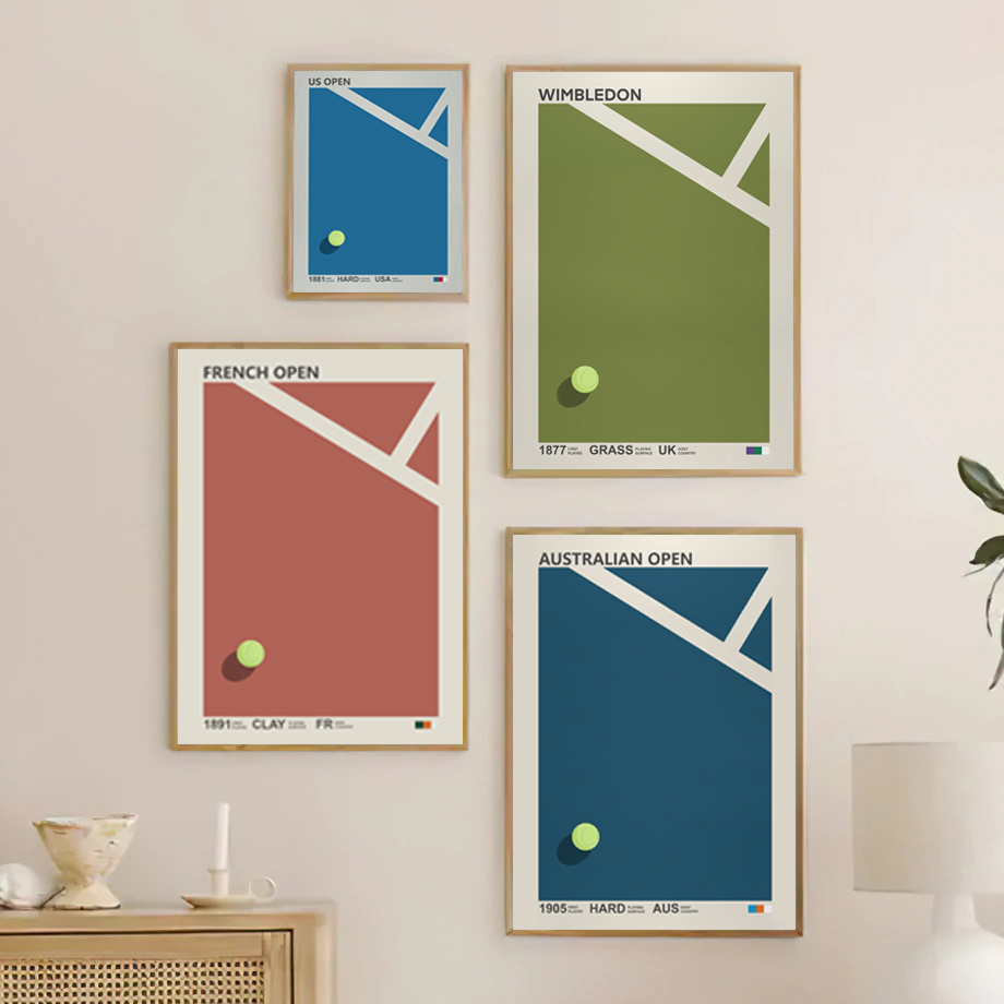Badminton Quotes - Tennis Tournaments Wall Art Print Grand