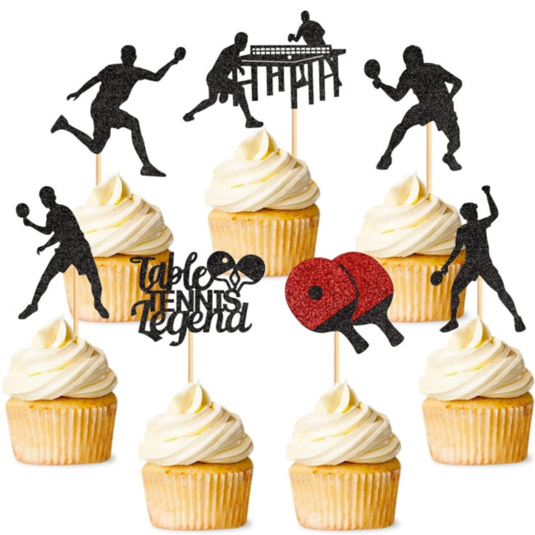 Ping Pong Cake Topper Happy Bi - Badminton Quotes review and price
