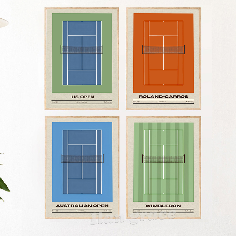 Tennis Tournaments Wall Art Pr - Badminton Quotes review and price