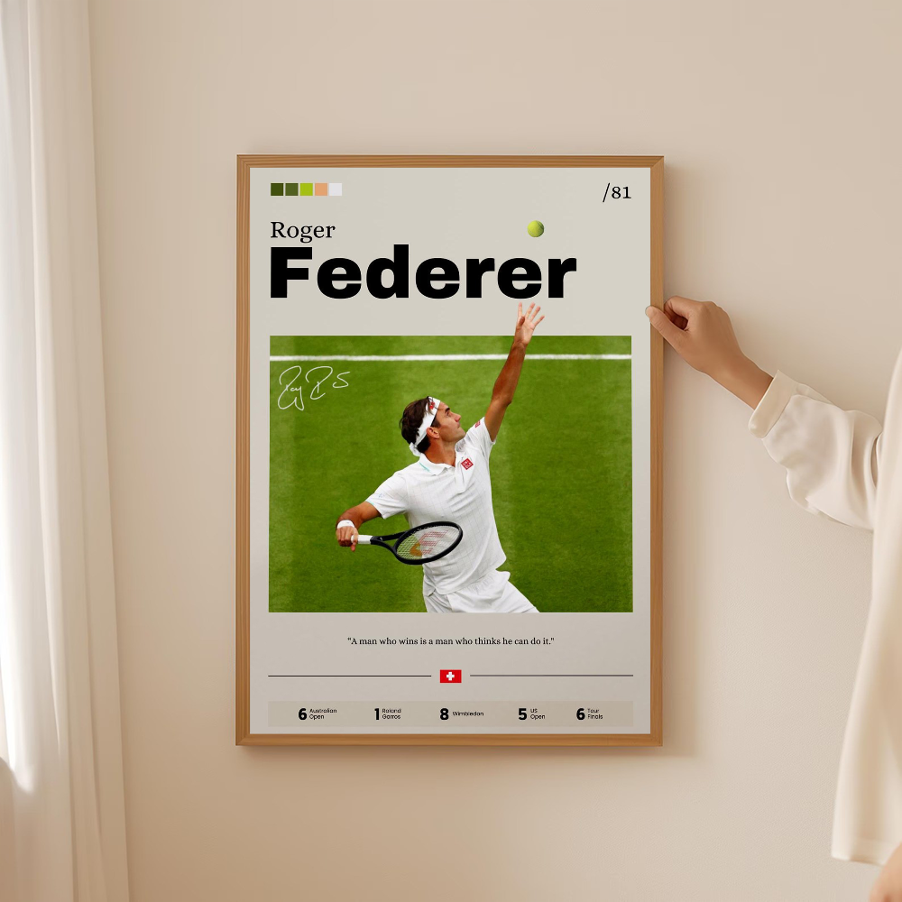 Tennis star Federer Alcaraz Po - Badminton Quotes review and price